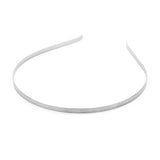 10PCS Stainless Steel Rhodium/Black Flat Hair Band DIY Hair Jewelry
