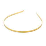 10PCS Stainless Steel Rhodium/Black Flat Hair Band DIY Hair Jewelry