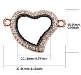 10PCS Heart Magnetic Floating Locket Pendant Jewelrys - 4 Colors