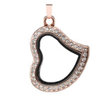 10PCS Heart Magnetic Floating Locket Pendant Jewelrys - 4 Colors
