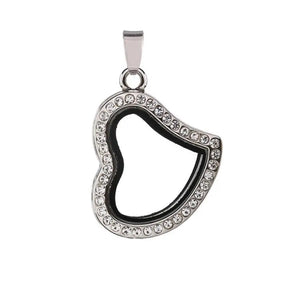 10PCS Heart Magnetic Floating Locket Pendant Jewelrys - 4 Colors