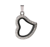 10PCS Heart Magnetic Floating Locket Pendant Jewelrys - 4 Colors