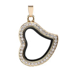 10PCS Heart Magnetic Floating Locket Pendant Jewelrys - 4 Colors