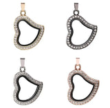10PCS Heart Magnetic Floating Locket Pendant Jewelrys - 4 Colors