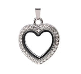 10PCS Magnetic Glass Heart Floating Locket Pendant Jewelrys