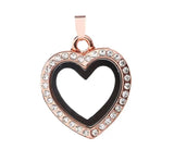 10PCS Magnetic Glass Heart Floating Locket Pendant Jewelrys