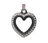 10PCS Magnetic Glass Heart Floating Locket Pendant Jewelrys