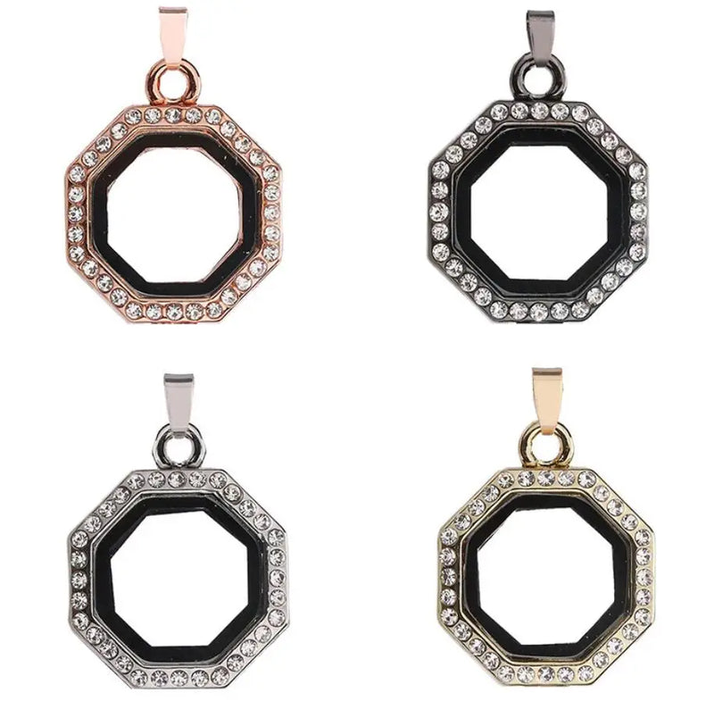 10PCS Magnetic Glass Floating Locket Pendant Jewelrys