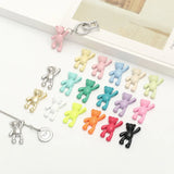 10PCS DIY Cartoon Teddy Bear Pendant Jewelry Accessories Multicolor