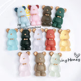 10PCS Cartoon Bear Pendant Jewelry Material