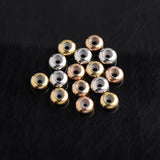 10PCS Stainless Steel Spacer Beads With Rubber Core For Diy Bracelets
