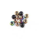 10PCS Stainless Steel Spacer Beads With Rubber Core For Diy Bracelets