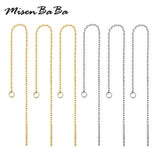 10PCS Stainless Steel Threader Chain Earrings Findings DIY Drop Earrings