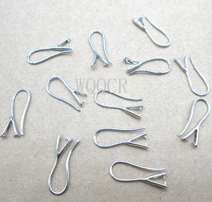 10PCS K Earrings Hooks with Cubic Zirconia DIY Jewelry Accessories