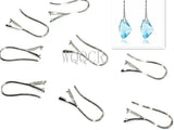 10PCS K Earrings Hooks with Cubic Zirconia DIY Jewelry Accessories