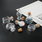 10PCS Small Glass Bottles with Corks