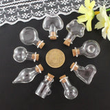 10PCS Small Glass Bottles with Corks