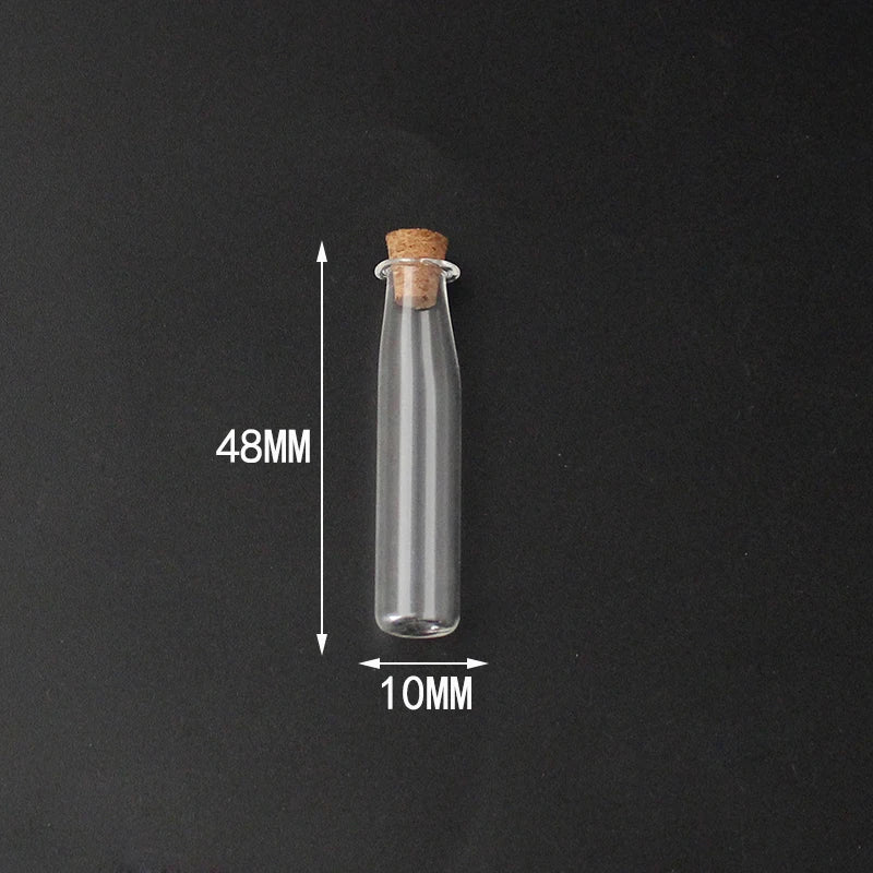 10PCS Small Glass Bottles with Corks