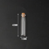 10PCS Small Glass Bottles with Corks