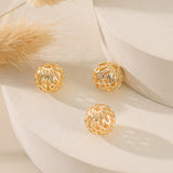 10PCS 12mm Spacer Beads Copper Skeleton Garland DIY Bridal
