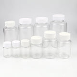 10Pcs 15-300ml Clear PET Bottles for Crafts - Empty Spice Jars