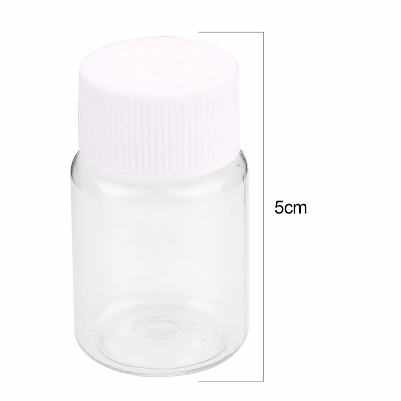 10Pcs 15-300ml Clear PET Bottles for Crafts - Empty Spice Jars