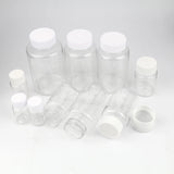 10Pcs 15-300ml Clear PET Bottles for Crafts - Empty Spice Jars