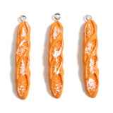 10PCs Cartoon Food Resin Bread Charms for Earrings Necklace Bracelet DIY