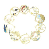 10 Chinese Animal Pendants Charms Multicolor Rabbit Enamel Necklace Bracelet DIY