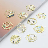 10 Chinese Animal Pendants Charms Multicolor Rabbit Enamel Necklace Bracelet DIY