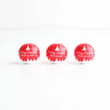 10PCs Christmas Tree Elk 20mm Round Wooden Beads DIY Decoration Crafts