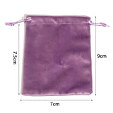 10PCs Velvet Drawstring Bags Gift Jewelry Rectangle Multicolor Jewelry Bags