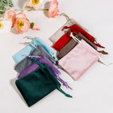 10PCs Velvet Drawstring Bags Gift Jewelry Rectangle Multicolor Jewelry Bags
