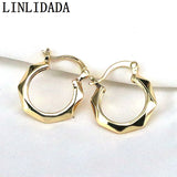 Geometric Hoops Earrings Gift Jewelry Round Hoop Earring for Women Girls