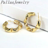 10Pairs Copper Big Circle Hoop Earrings for Women Plated Hoops Girls