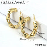 10Pairs Copper Big Circle Hoop Earrings for Women Plated Hoops Girls