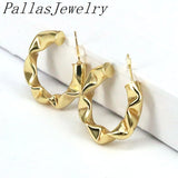 10Pairs Copper Big Circle Hoop Earrings for Women Plated Hoops Girls