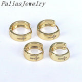 10Pairs Plated Hoop Earrings Dainty CZ Pave Heart Cross Zircon Jewelry