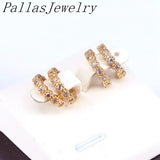 10Pairs CZ Zirconia Earcuffs Clip On Earrings Circle Ear Cuff