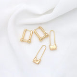 10Pairs Copper Pin Hoop Earrings Classic Women Jewelry Gift