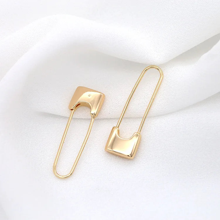 10Pairs Copper Pin Hoop Earrings Classic Women Jewelry Gift