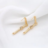 10Pairs Copper Pin Hoop Earrings Classic Women Jewelry Gift