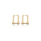 10Pairs Copper Pin Hoop Earrings Classic Women Jewelry Gift