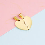 10Pairs Stainless Steel Heart Charms for DIY Necklace