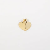 10 Pairs Stainless Steel Broken Heart Pendants for DIY Necklace Making