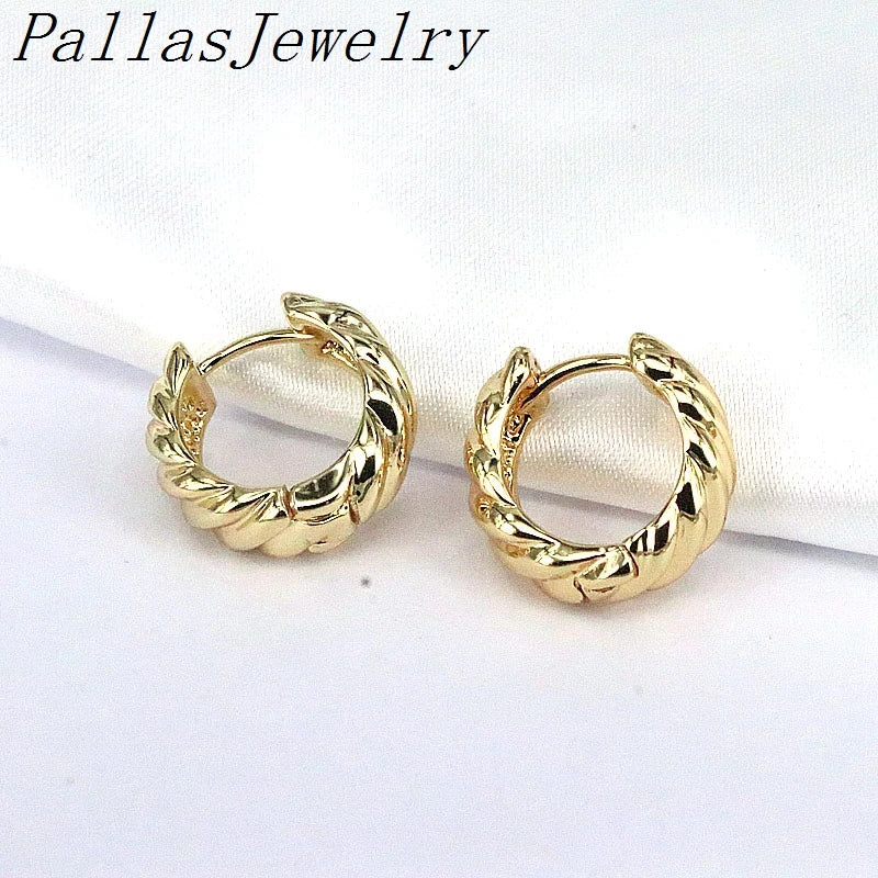 Minimalist Zircon Punk Earrings Geometric Metal Statement for Women