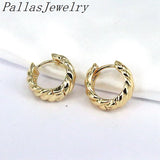 Minimalist Zircon Punk Earrings Geometric Metal Statement for Women