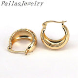 Retro Metal Ball Huggie Earrings Geometric Plated for Women