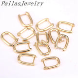 10Pairs Oval Hoop Earrings Ear Clips Women Jewelry