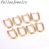 10Pairs Oval Hoop Earrings Ear Clips Women Jewelry